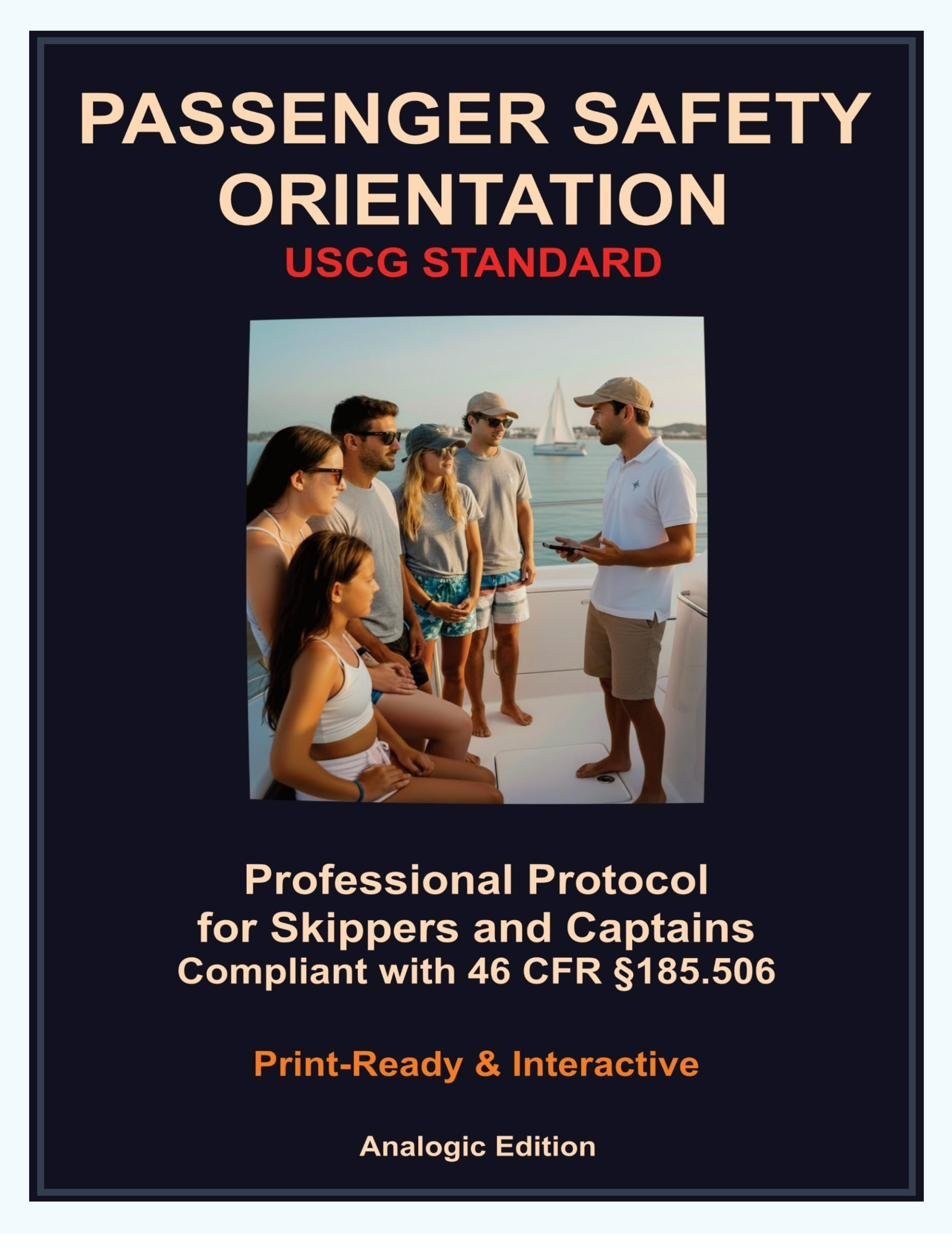 Passenger Safety Orientation — USCG standard protocol